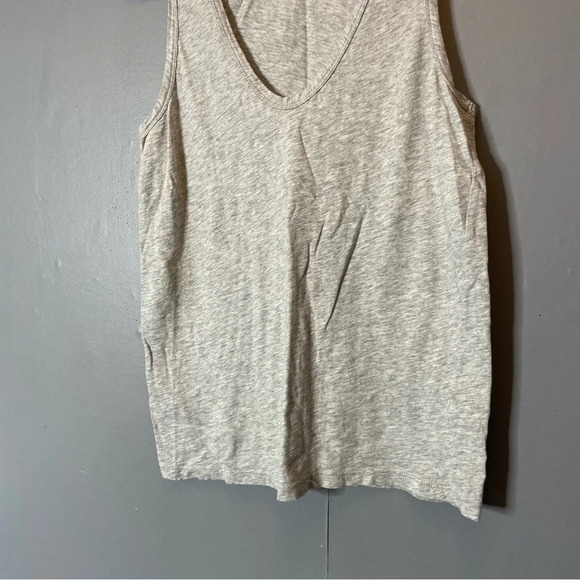 JCrew heather gray vneck tank top women’s size small - Picture 3 of 9